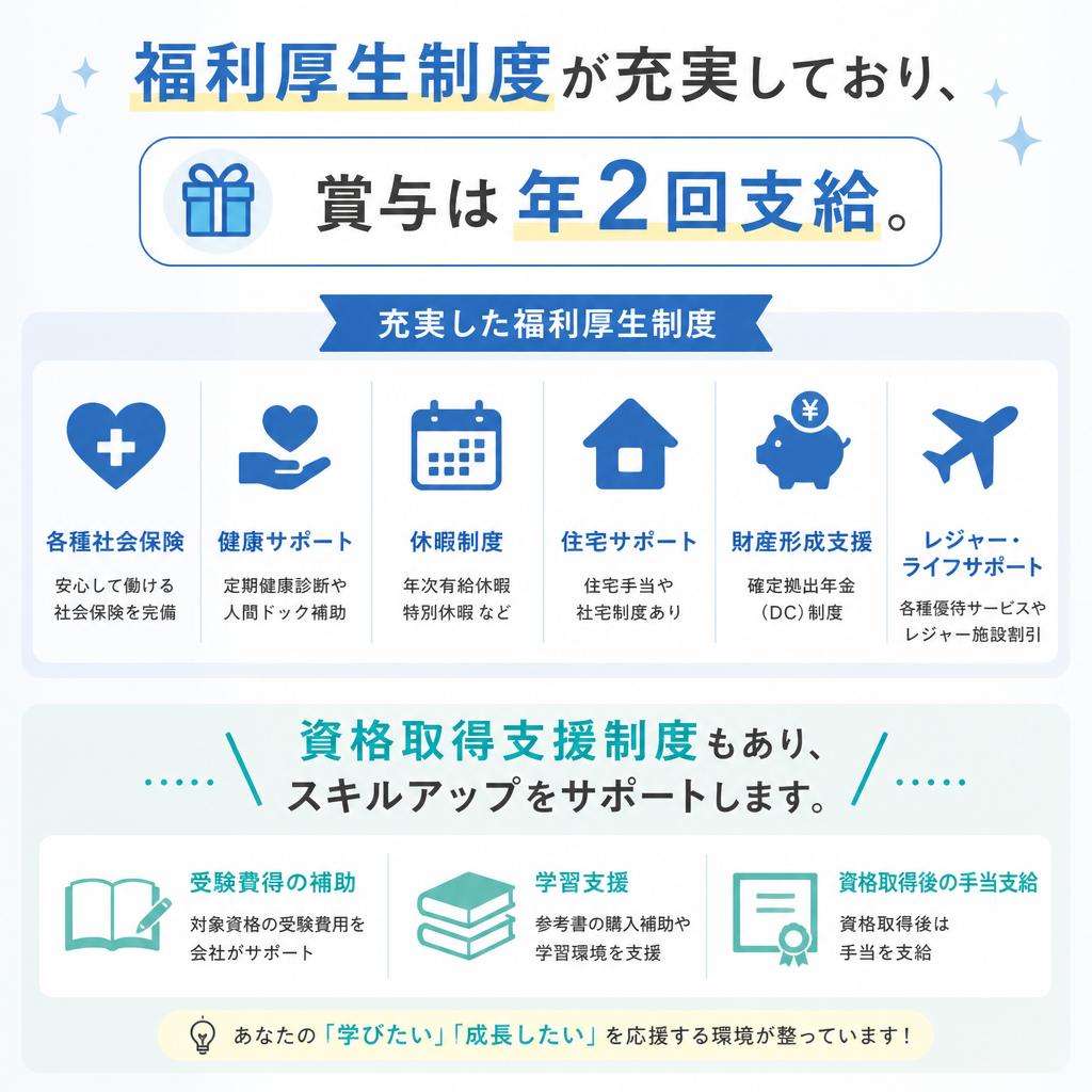 充実した福利厚生