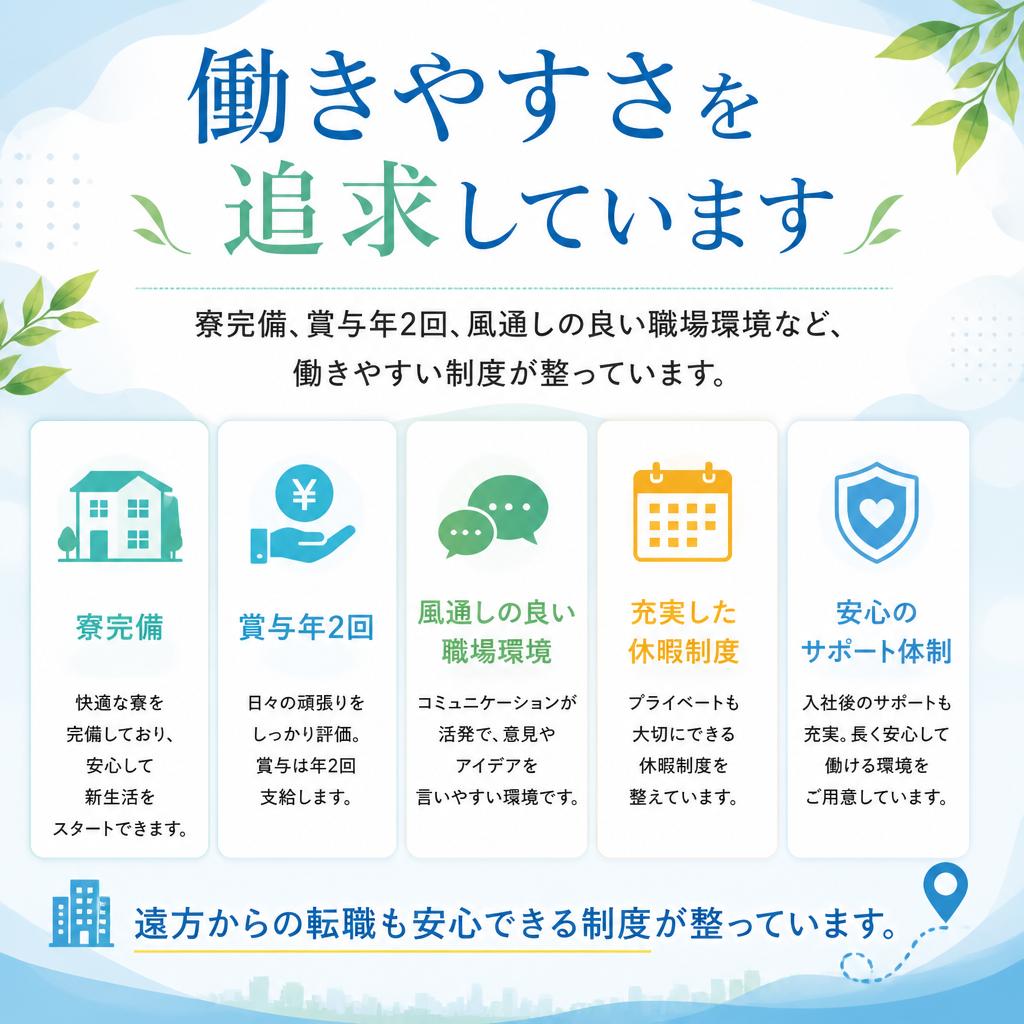 充実した福利厚生