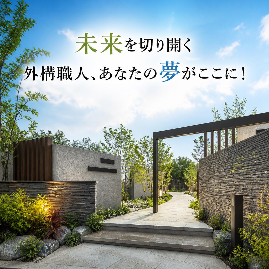 未来を切り開く外構職人、あなたの夢がここに！