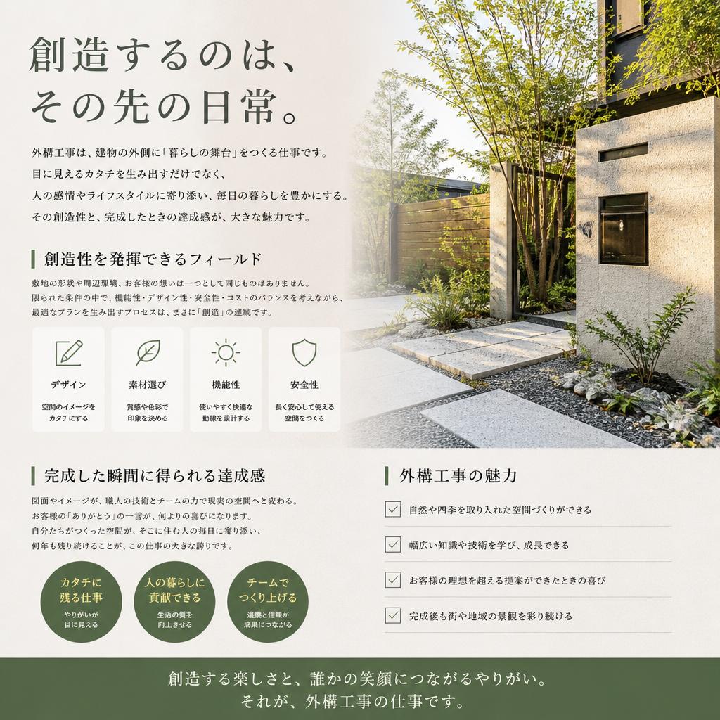 2. 外構職人の魅力