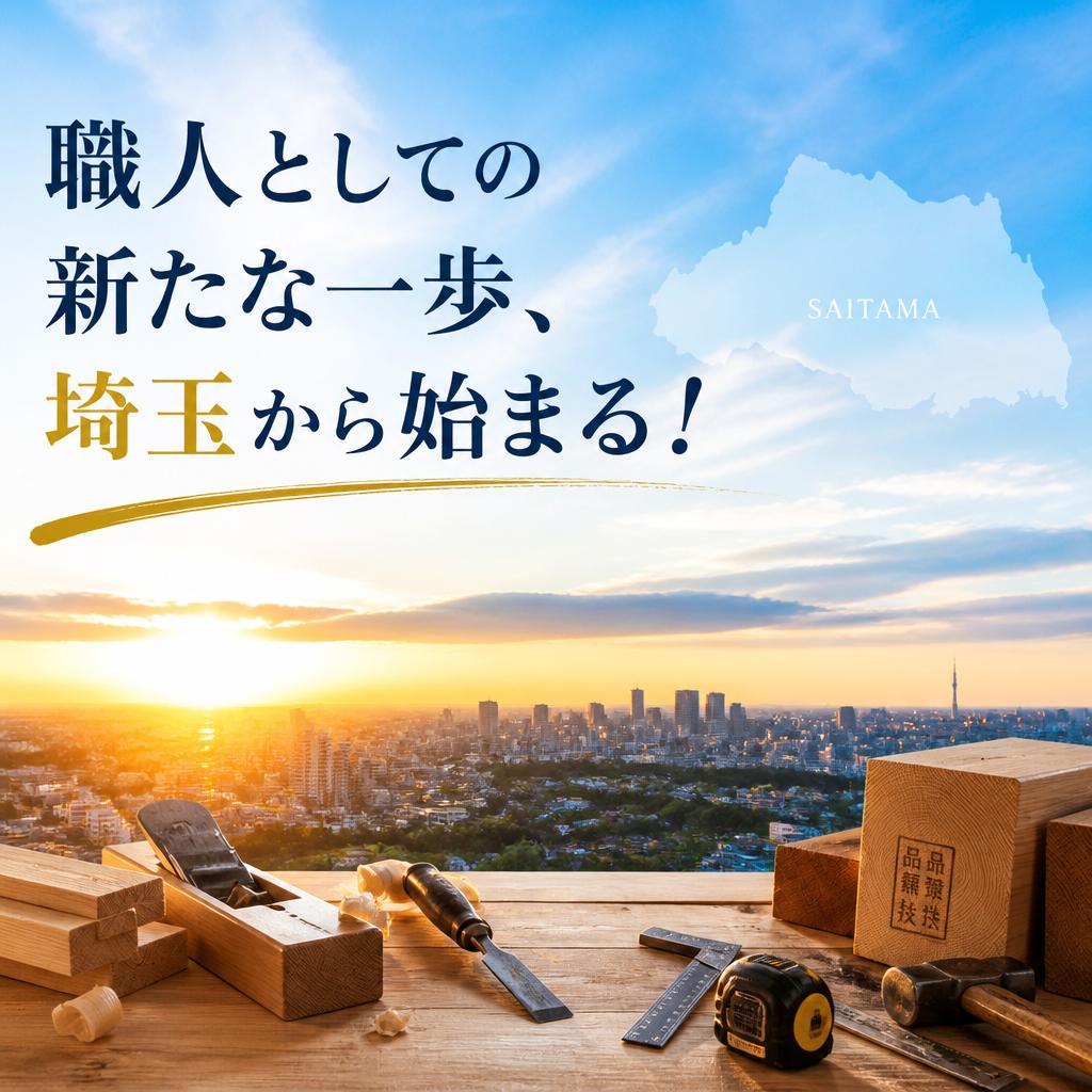 職人としての新たな一歩、埼玉から始まる！