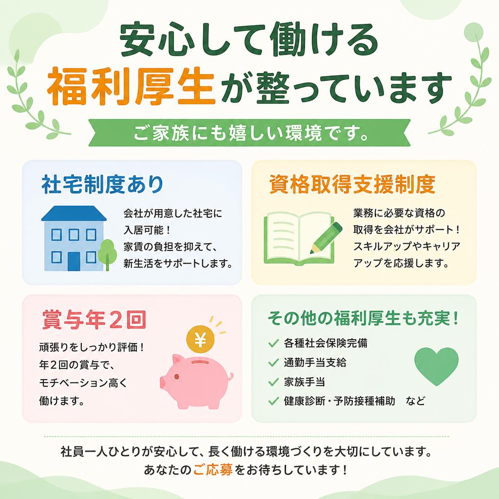充実した福利厚生