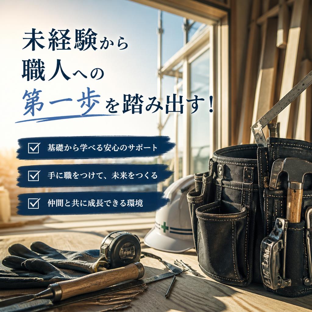 未経験から職人への第一歩を踏み出す！