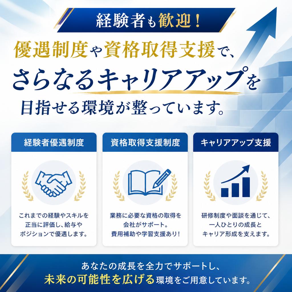 キャリアアップの道が開かれる