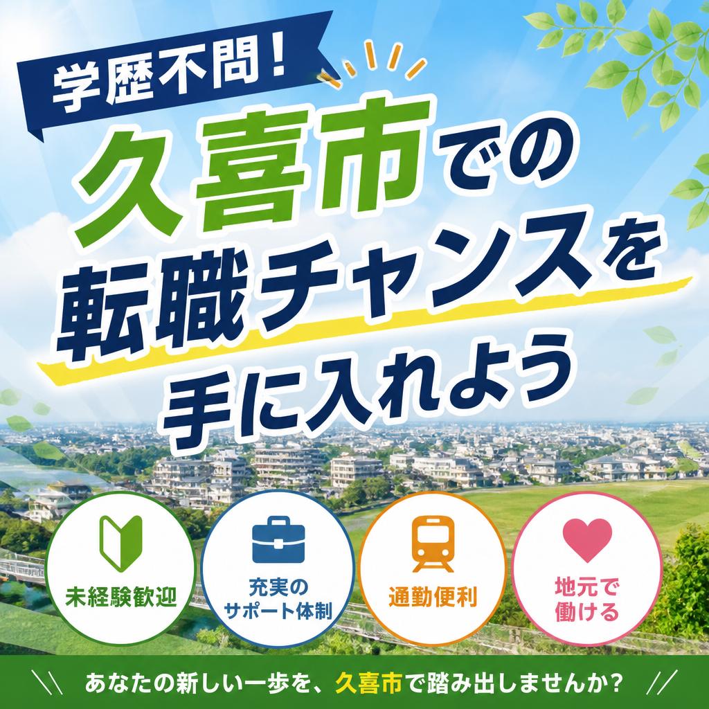 学歴不問！久喜市での転職チャンスを手に入れよう