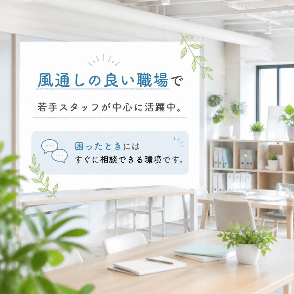 若いスタッフが活躍する和気あいあいとした職場