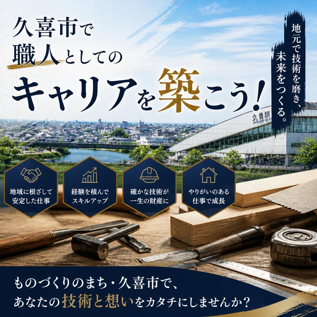 久喜市で職人としてのキャリアを築こう！
