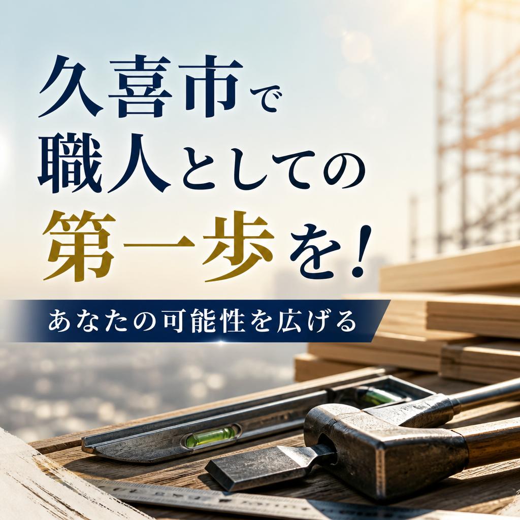 久喜市で職人としての第一歩を！あなたの可能性を広げる