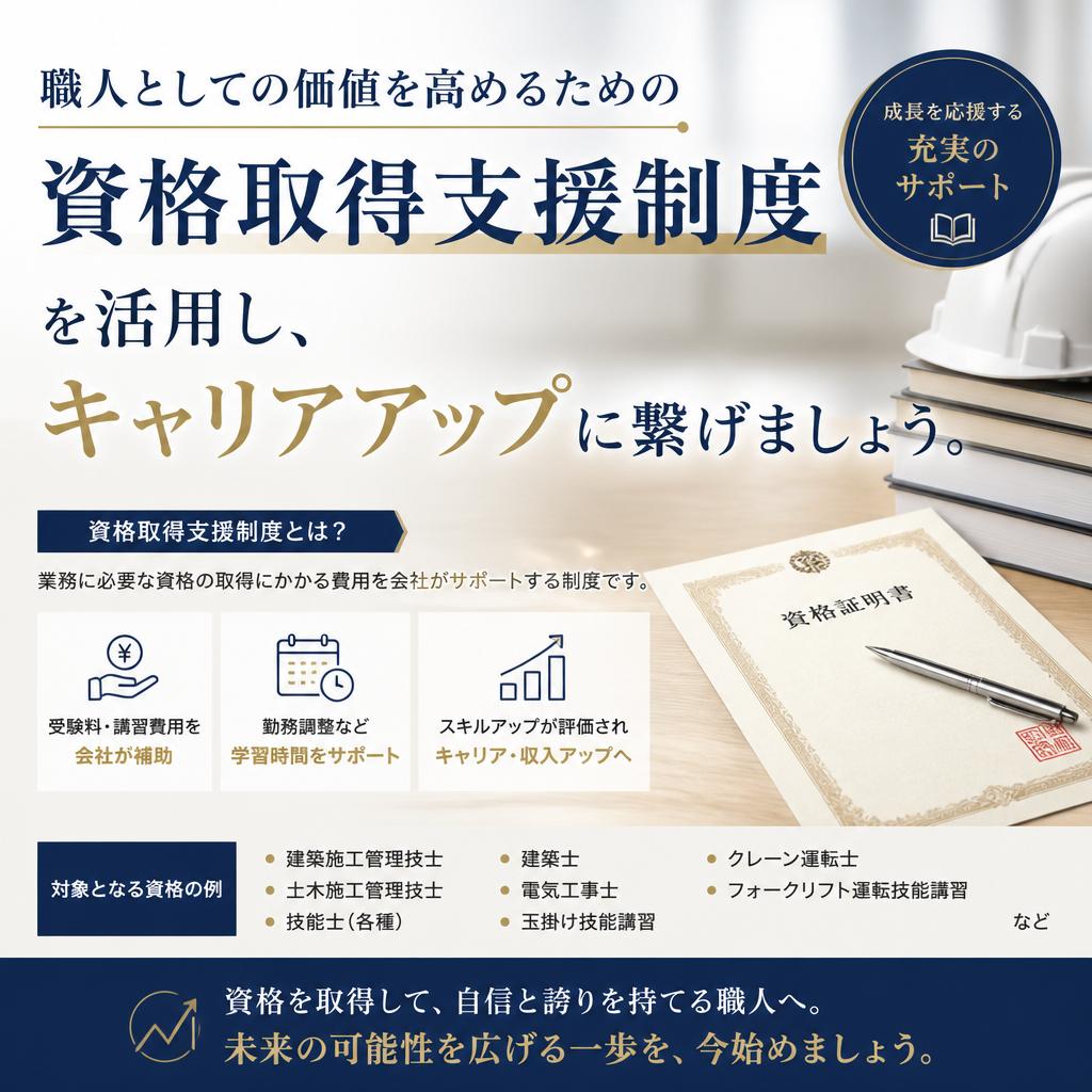 資格取得支援制度の活用